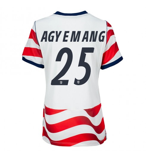 Yhdysvallat Patrick Agyemang #25 Kotipaita Naisten MM-kisat 2026 Lyhythihainen Yhdysvallat Patrick Agyemang #25 Kotipaita Naisten MM-kisat 2026 Lyhythihainen